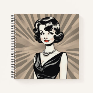Charming LBD Vintag Chic Little Black Dress Diary Notizbuch
