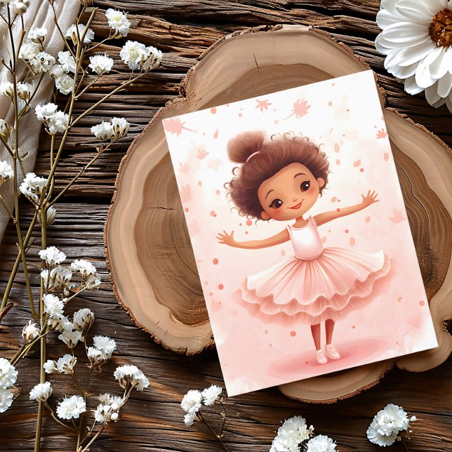 Charming Little Ballerina Postcard Postkarte (Von Creator hochgeladen)
