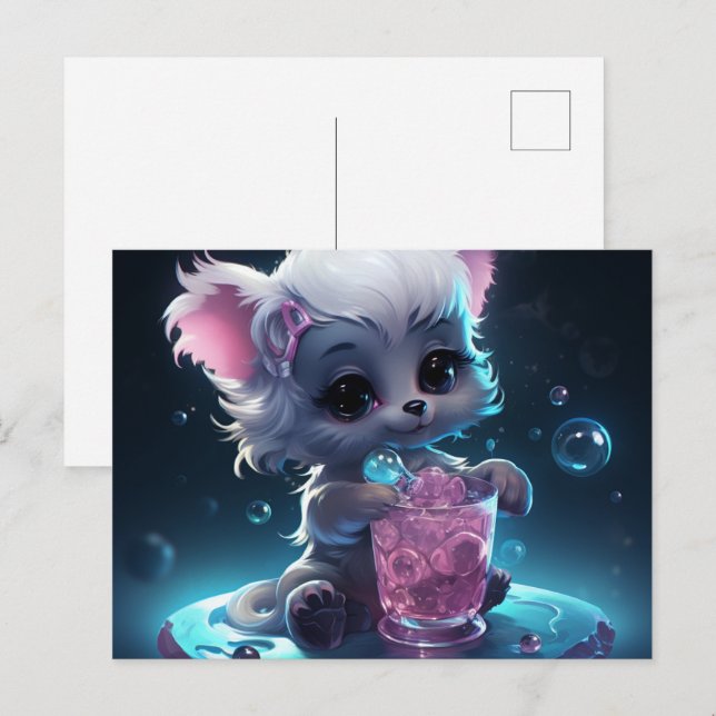 Charming Little Furballs Postkarte (Vorne/Hinten)