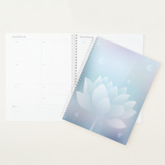Charming Lotus Hardcover Planner Planer