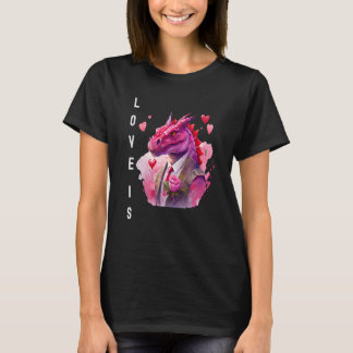 Charming Love is With Heart Animal Valentine's day T-Shirt