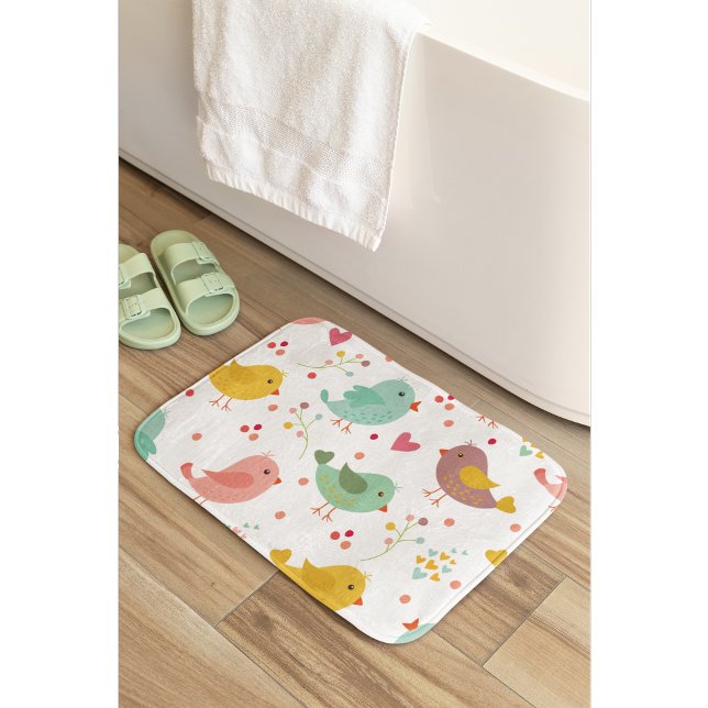 Charming Lovebirds Badematte (Von Creator hochgeladen)