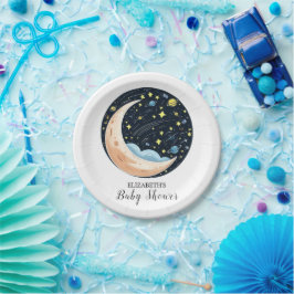 Charming Lovely Stars Baby Dusche Pappteller