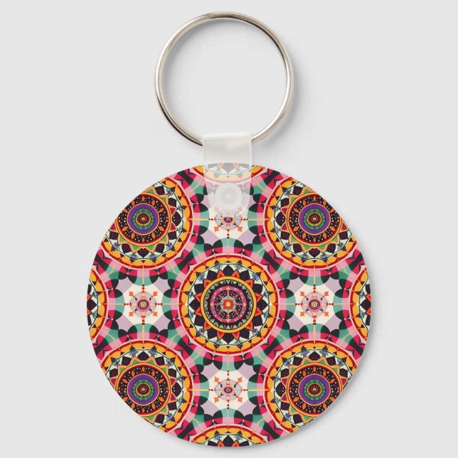 Charming Mandala Muster Schlüsselanhänger (Vorderseite)