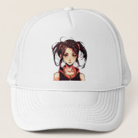 Charming Manga Girl: Anime Vector Illustration