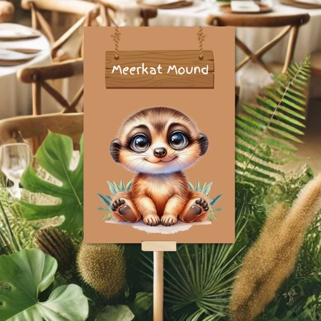 Charming Meerkat Mound Table Card Tischnummer (Von Creator hochgeladen)