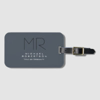 Charming Modernes Monogramm Grau sauber
