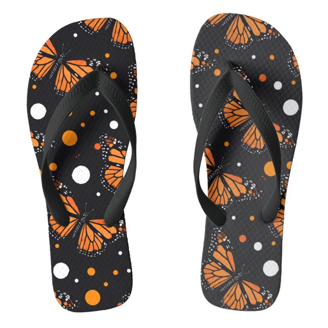 Charming Monarch Madness Butterfly Flip Flops (Fußbett)