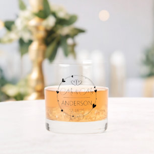 Charming Mr. and Mrs. Individuellen Namens Gastges Whiskyglas