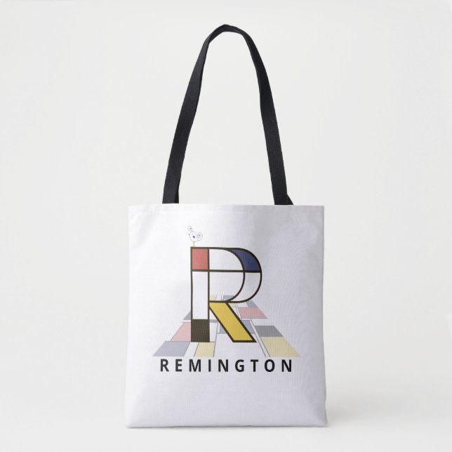 Charming Neoplasticism Style Monogram. Buchstabe R (Vorderseite)
