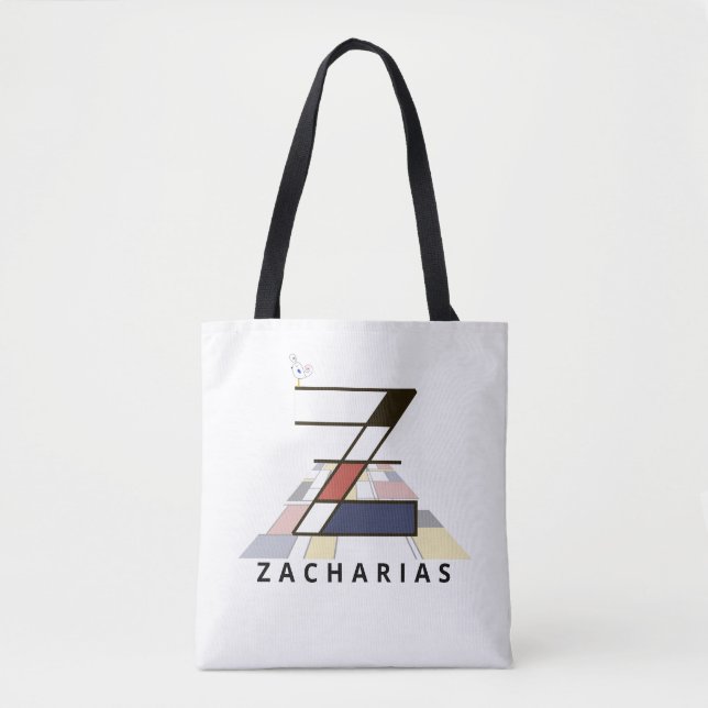 Charming Neoplasticism Style Monogram. Buchstabe Z (Vorderseite)