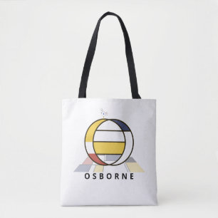 Charming Neoplasticism Style Monogram. Letter O