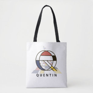 Charming Neoplasticism Style Monogram. Letter Q