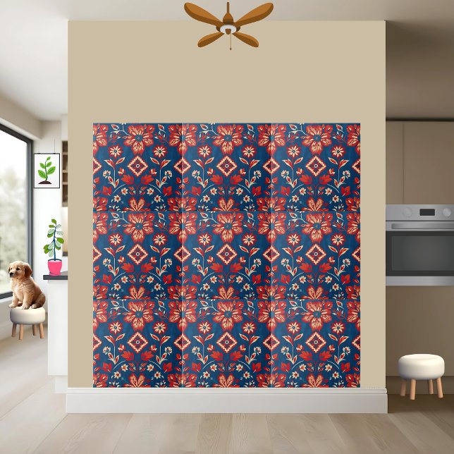 Charming Nordic Style Floral Tile Fliese (Von Creator hochgeladen)