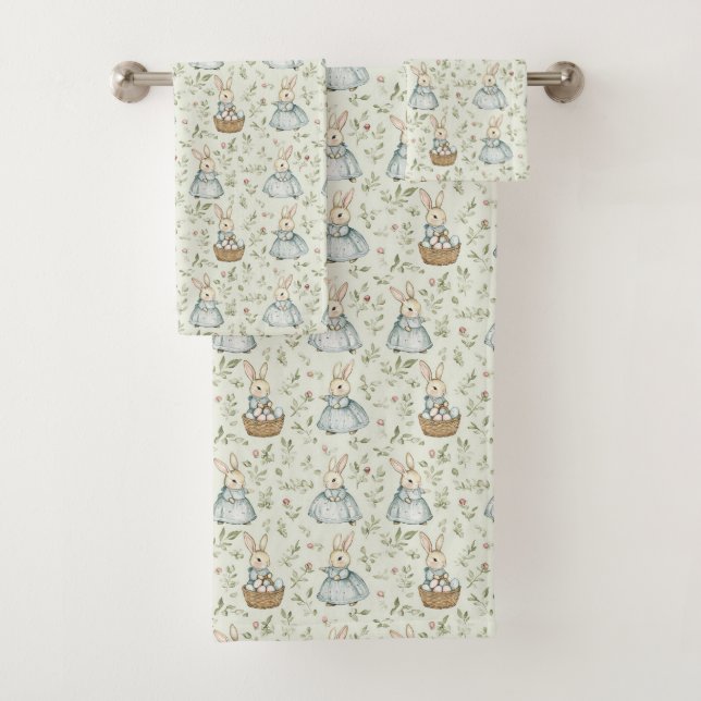 Charming Oaster Bunnies Badhandtuch Set (Insitu)