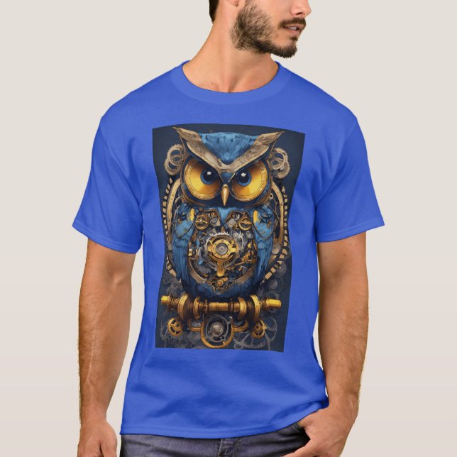 "Charming Owl Print T - Shirt - Ihr Gefühl wecken (Vorderseite)