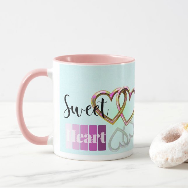 Charming Pastel Sweetheart Tasse (Mit Donut)