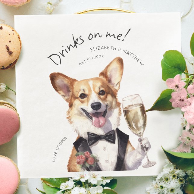 Charming Pembroke Welsh Corgi Waiter Serviette (Von Creator hochgeladen)