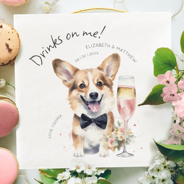 Charming Pembroke Welsh Corgi Waiter Serviette (Von Creator hochgeladen)