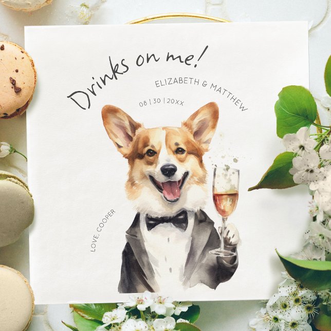 Charming Pembroke Welsh Corgi Waiter Serviette (Von Creator hochgeladen)