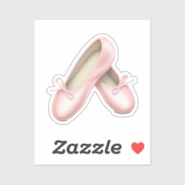 Charming Pink Ballet Flats Emoji Aufkleber