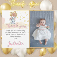 Charming Pink Elephant Foto Erstgeburtenmädchen