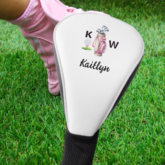 Charming Pink Golf Bag Personalized Monogrammed  Headcover (Von Creator hochgeladen)