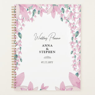 Charming Pink Wisteria Wedding Planer