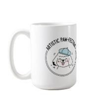 Charming Poodle Sketch mit Blue Beret