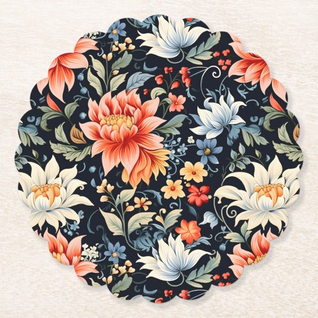 Charming Ranya Floral Pattern-65293 Untersetzer (Vorderseite)