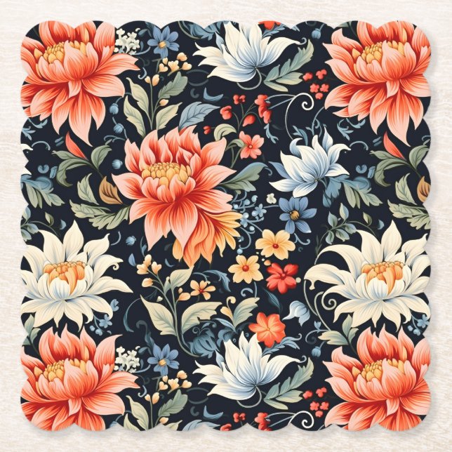 Charming Ranya Floral Pattern-65293 Untersetzer (Vorderseite)