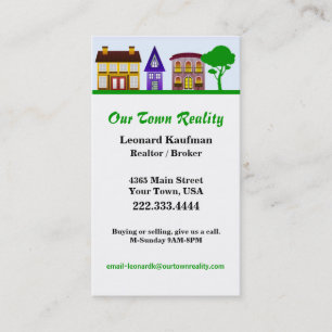 Charming Realtor Business Card Visitenkarte