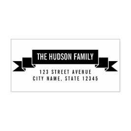 Charming Ribbon Personalisierte Gummi-Briefmarke Permastempel
