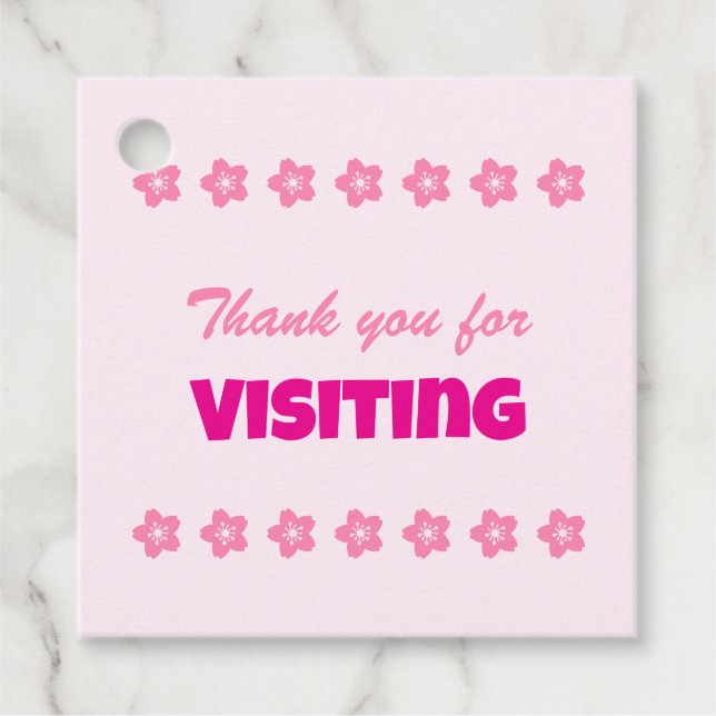 Charming Sakura Bunny Geschenkanhänger (Vorderseite)