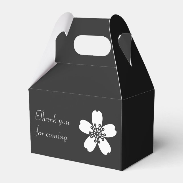 Charming Sakura in Black Gevor Box Geschenkschachtel (Vorderseite)