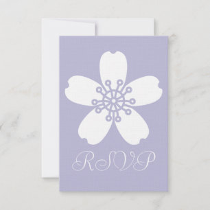 Charming Sakura in der Lavender RSVP-Karte RSVP Karte