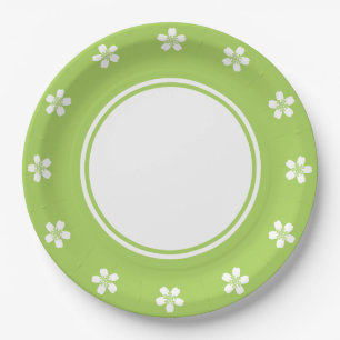 Charming Sakura in Peridot-Papierplatte Pappteller