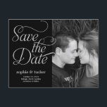 Charming-Script-Save the Date-Karte<br><div class="desc">Diese schicke und moderne Postkarte lädt Ihre Gäste zum Save the Date ein. Erhältlich in anderen Farben (individuelle Farbwünsche sind willkommen!).</div>