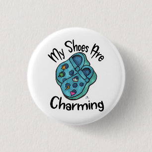 Charming Shoes Collectiable Cartoon Goofy Sprichwo Button