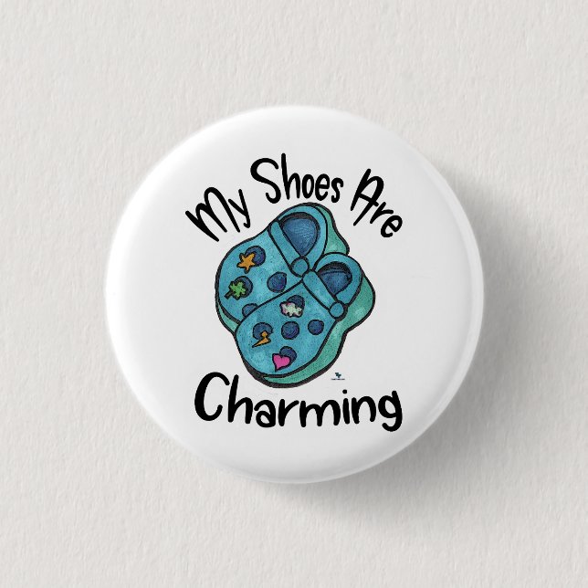 Charming Shoes Collectiable Cartoon Goofy Sprichwo Button (Vorderseite)