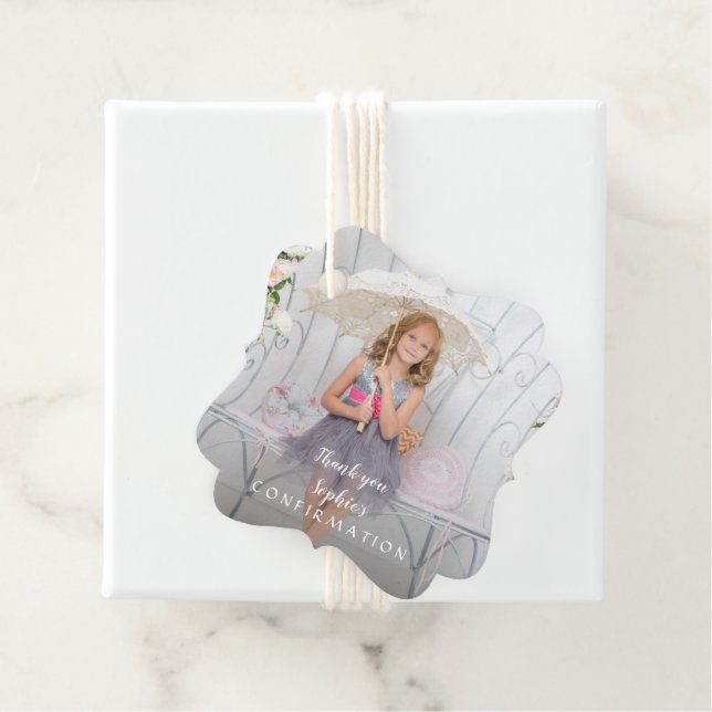 Charming Simple Girl Foto-Bestätigung Geschenkanhänger (Beispiel)