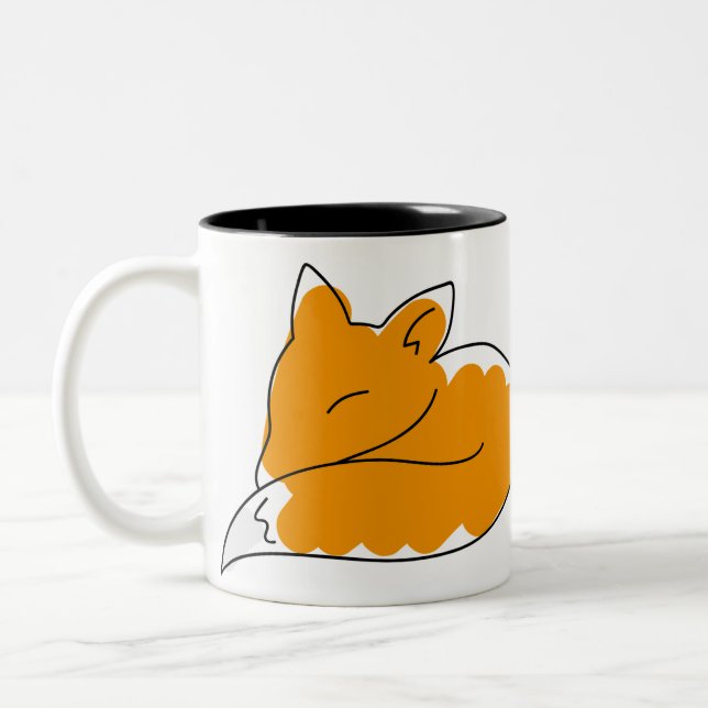 Charming Sleeping Fox Tasse (Links)