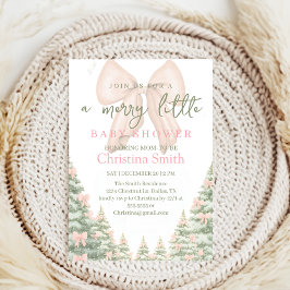 Charming Snowflake Baby Shower for Your Baby Girl Einladung
