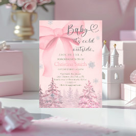 Charming Snowflake Baby Shower for Your Baby Girl Einladung