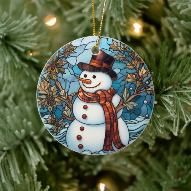 Charming Snowman Festglass Weihnachtsschmuck (Baum)