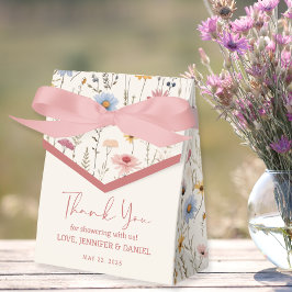 Charming Soft Pastel Boho Floral Baby Dusche Geschenkschachtel