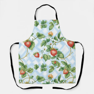 Charming Strawberry & Leaf Muster - Vintag Schürze
