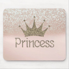 Charming Tiara, Prinzessin, Glittery Bokeh Mousepad
