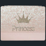 Charming Tiara, Prinzessin, Glitzer Bokeh iPad Hülle<br><div class="desc">Dieses Bild zeigt Tiara und Prinzessin auf gliterischem Hintergrund.Ein trandy,  lustig,  funky,  stilvoll und elegant Mädchen Geschenk für Frauen und Teenager.</div>