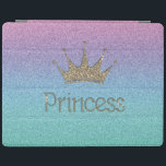 Charming Tiara, Prinzessin, Rainbow-Glitzer iPad Hülle<br><div class="desc">Dieses Bild zeigt Tiara und Prinzessin auf glitzerndem Buh-Hintergrund. Ein trendiges,  lustiges,  trendiges,  stilvolles und elegantes Girl-Geschenk für Damen und Teenager.</div>